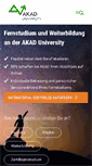 Mobile Screenshot of akad.de